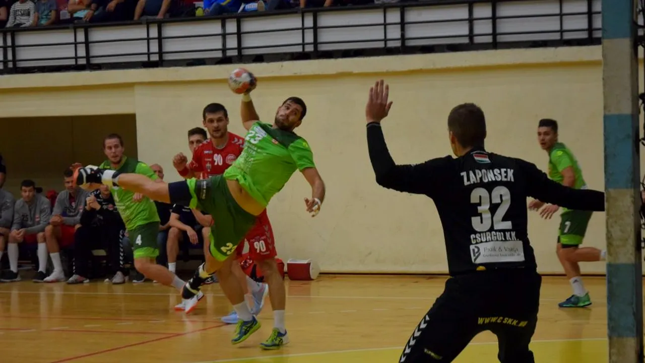 HC Dobrogea Sud a ratat dramatic calificarea în turul trei preliminar al Cupei EHF. Constănțenii au câștigat cu 21-19 în Ungaria, dar au fost eliminați la numărul de goluri înscrise în deplasare