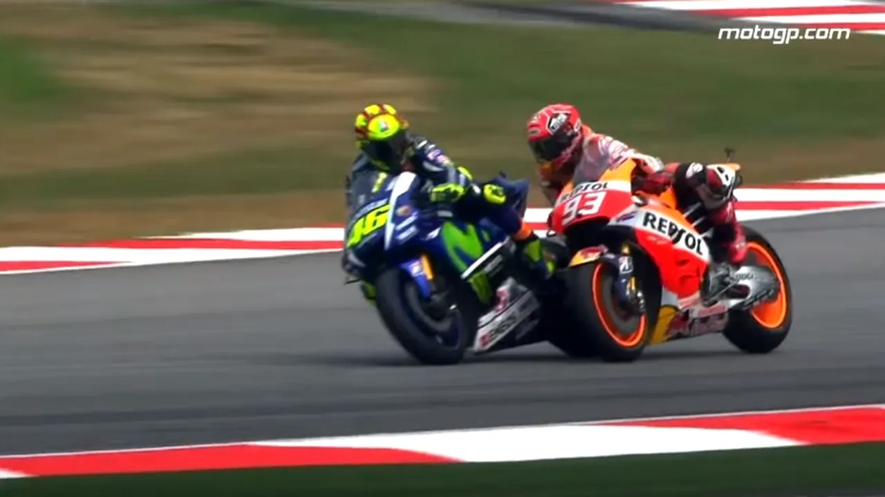 VIDEO | Lovitură pentru Rossi! Va pleca de pe ultimul loc în grilă la Valencia după incidentul violent cu Marc Marquez