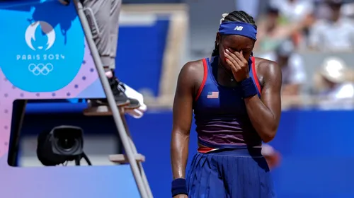 Coco Gauff, scene halucinante la Paris! S-a prăbușit emoțional la Jocurile Olimpice, după o decizie a arbitrului de scaun și a început să plângă în hohote pe teren