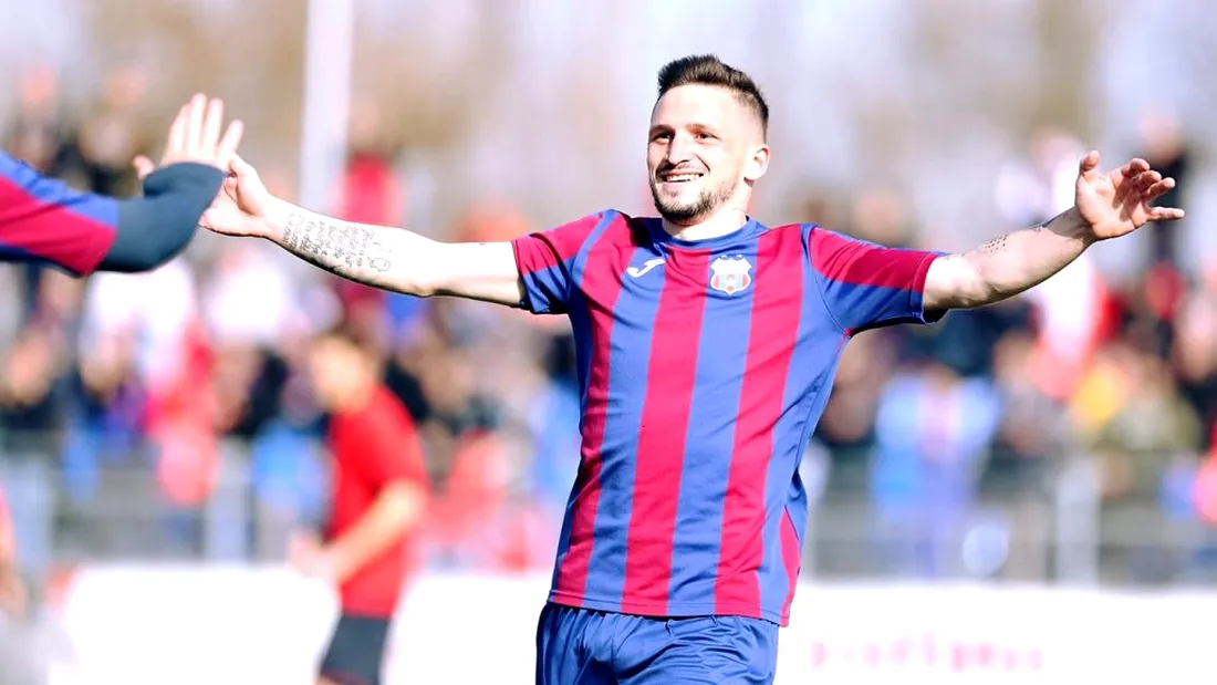 VIDEO | Din ce în ce mai drastic! Steaua a umilit și satelitul prim-divizionarei Academica Clinceni. Florin Răsdan a dat cinci goluri într-o repriză