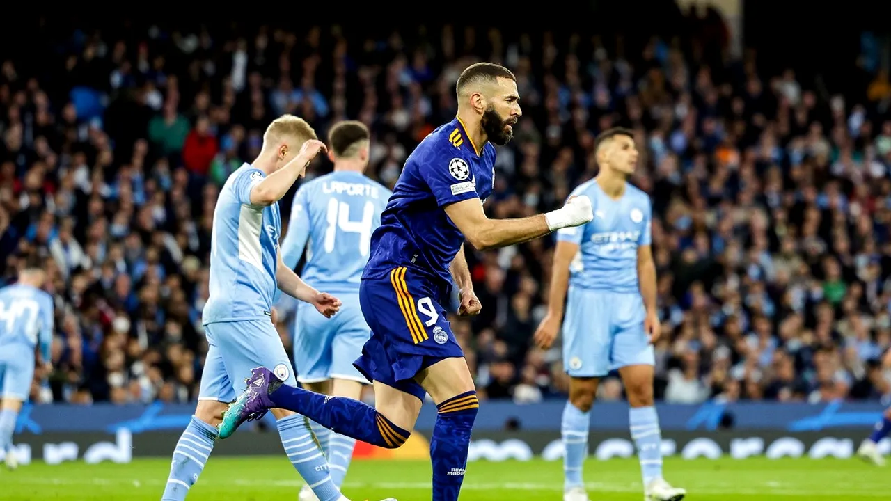 Karim Benzema a înscris două goluri superbe și „a înviat-o” pe Real Madrid cu Manchester City! Doar Robert Lewandwoski mai este la nivelul super starului francez | VIDEO