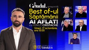 Gândul prezintă Best Of Ai aflat! Cu Ionuț Cristache - vineri, 17 octombrie, de la ora 15.00