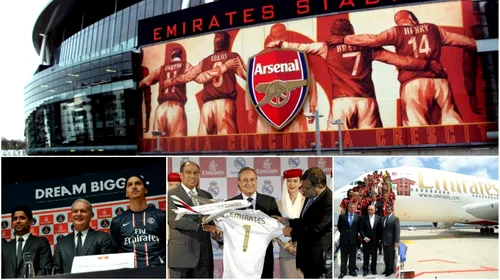 Sponsorul giganților din fotbal valorează 5,48 miliarde de dolari. Real Madrid, PSG, Arsenal și AC Milan primesc bani de la cel mai puternic brand din Orientul Mijlociu