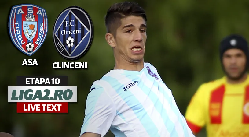 ASA Târgu Mureș - Academica Clinceni 1-1,** după un final dubios de meci, cu portarul Toma Niga făcând penalty în prelungiri. Ilfovenii au înscris tot de la 11 metri