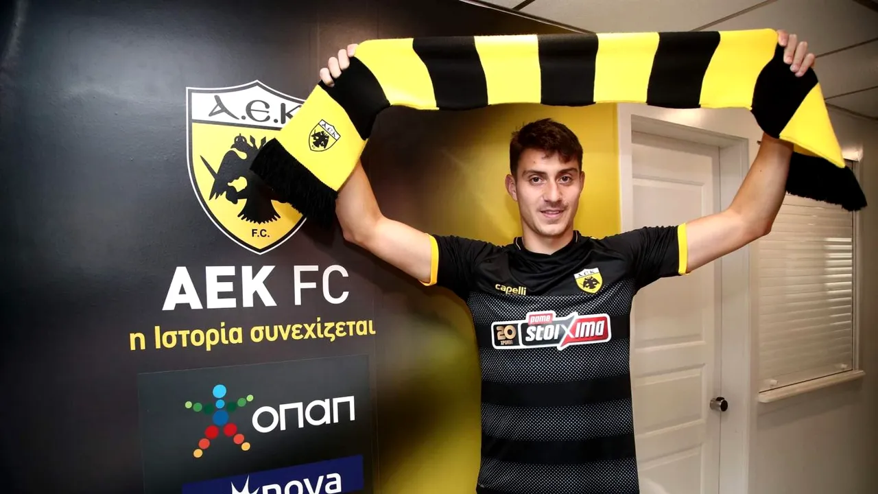 OFICIAL | Ionuț Nedelcearu a fost prezentat la AEK Atena! Dinamoviștii primesc 15 la sută din suma de transfer