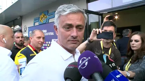 Primele declarații ale lui Mourinho la revenirea în România. 