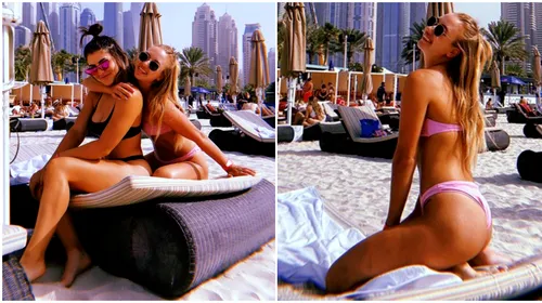Bianca Andreescu a făcut spectacol în costum de baie, împreună cu Anastasia Potapova! Cum au petrecut sportivele pe plaja din Dubai | GALERIE FOTO și VIDEO