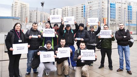 "Noi îl avem pe Dorel, voi pe Dodel!"** Muncitorii români din Londra vin să susțină Steaua pe Stamford Bridge