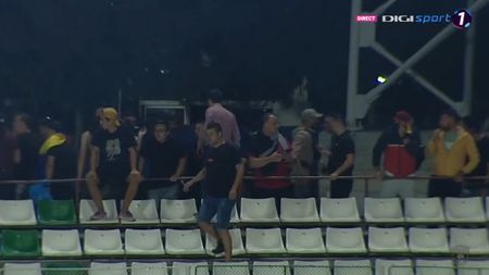Tensiuni la Sf. Gheorghe! Fanii lui Dinamo au intrat din nou în conflict cu suporterii lui Sepsi: "Ria, ria, Ungaria"