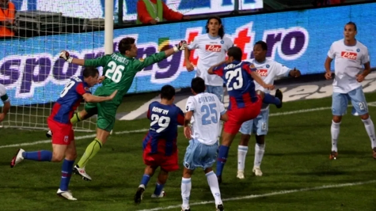 Au trecut 10 ani de când Napoli era condusă cu 3-0 în Ghencea. Apoi a egalat în minutul 98. Gardoș: „Venisem din liga a doua să-l marchez pe Cavani