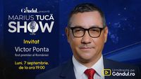 Marius Tucă Show începe luni, 7 septembrie, de la ora 19.00, pe Gândul. Invitat: Victor Ponta