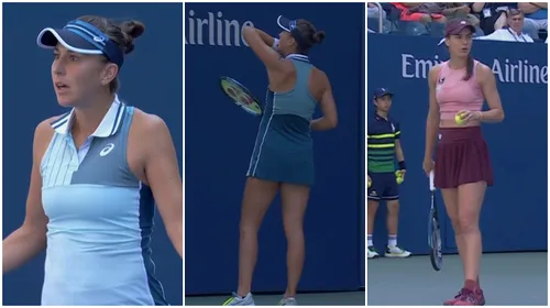 Moment uluitor la meciul Sorana Cîrstea – Belinda Bencic! Elvețianca a înjurat către un român care a deranjat-o în timpul punctului! Cum a reacționat arbitrul de la US Open | VIDEO