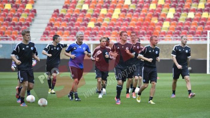 Danezii au făcut cunoștință cu National Arena:** "Suntem obișnuiți să jucăm cu mulți fani!" FOTO Antrenamentul oficial al celor de la Copenhaga