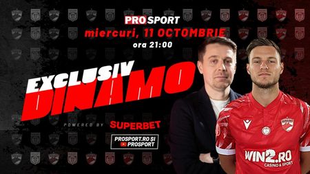 Ediție de gală EXCLUSIV DINAMO. Dennis Politic, jucătorul care a impresionat după ce a semnat cu formația lui Ovidiu Burcă, vine în emisiunea moderată de jurnalistul Cătălin Mureșanu