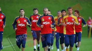 FOTO Primul antrenament al naționalei după eșecul cu Ucraina!