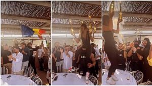 Adrian Mititelu jr, party de mii de euro la Saint-Tropez! Fiul patronului de la FC U Craiova a făcut show. Ce șampanie și-a luat și cum a dansat pe muzica lui Florin Salam | VIDEO