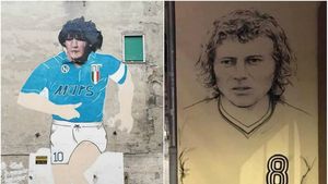 La Craiova, ca la Napoli! Chipul „Minunii Blonde”, pictat în centrul Băniei. La aproape un an de la dispariţia lui Ilie Balaci. Un fan oltean a avut această iniţiativă