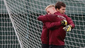 FOTO emoționant! Imagine surprinsă la ultimul antrenament al lui City: Pantilimon își ia rămas bun de la Joe Hart