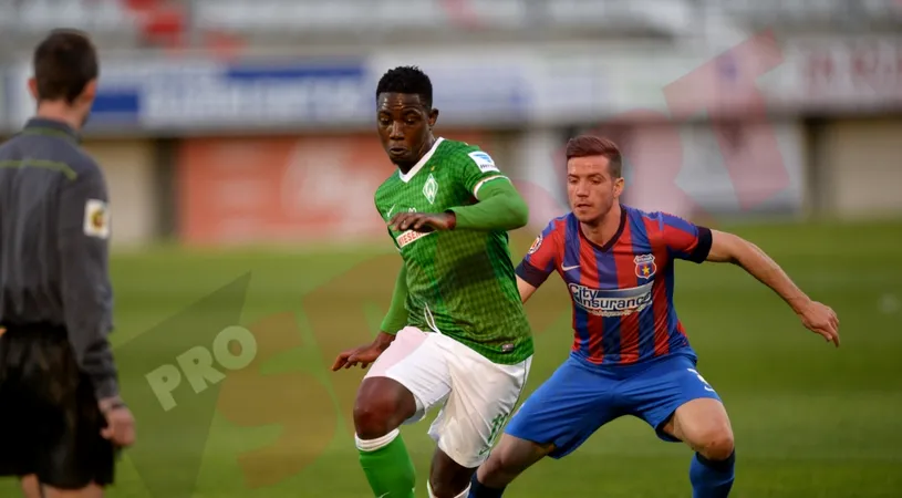 Bremen în locul lui Neubert! Steaua - Werder 0-0! Steliștii, egali cu o echipă care n-a contat pe atac! Szukala s-a accidentat