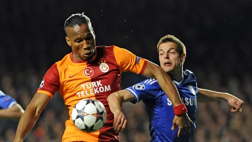 Calificare a la Mourinho. Galatasaray, șut pe poartă în minutul 90 la revenirea lui Drogba pe Stamford Bridge