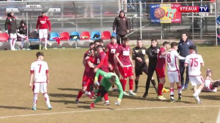 Cine e stelistul care a sărit să bată un junior de la Dinamo în timpul derby-ului U19 dintre cele două echipe bucureștene: „Nu e un delincvent”