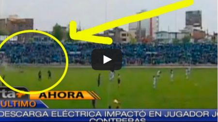 Un fotbalist din Peru, aproape de dramă. VIDEO | A fost lovit de fulger, chiar pe terenul de joc
