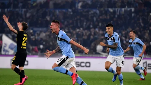 Lazio, revenire de senzație în derby-ul cu Inter! Ștefan Radu și colegii lui sunt la un singur punct de liderul Juventus