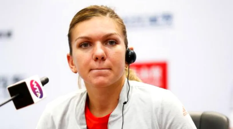 Simona Halep, după ce a părăsit turneul din Shenzhen: 