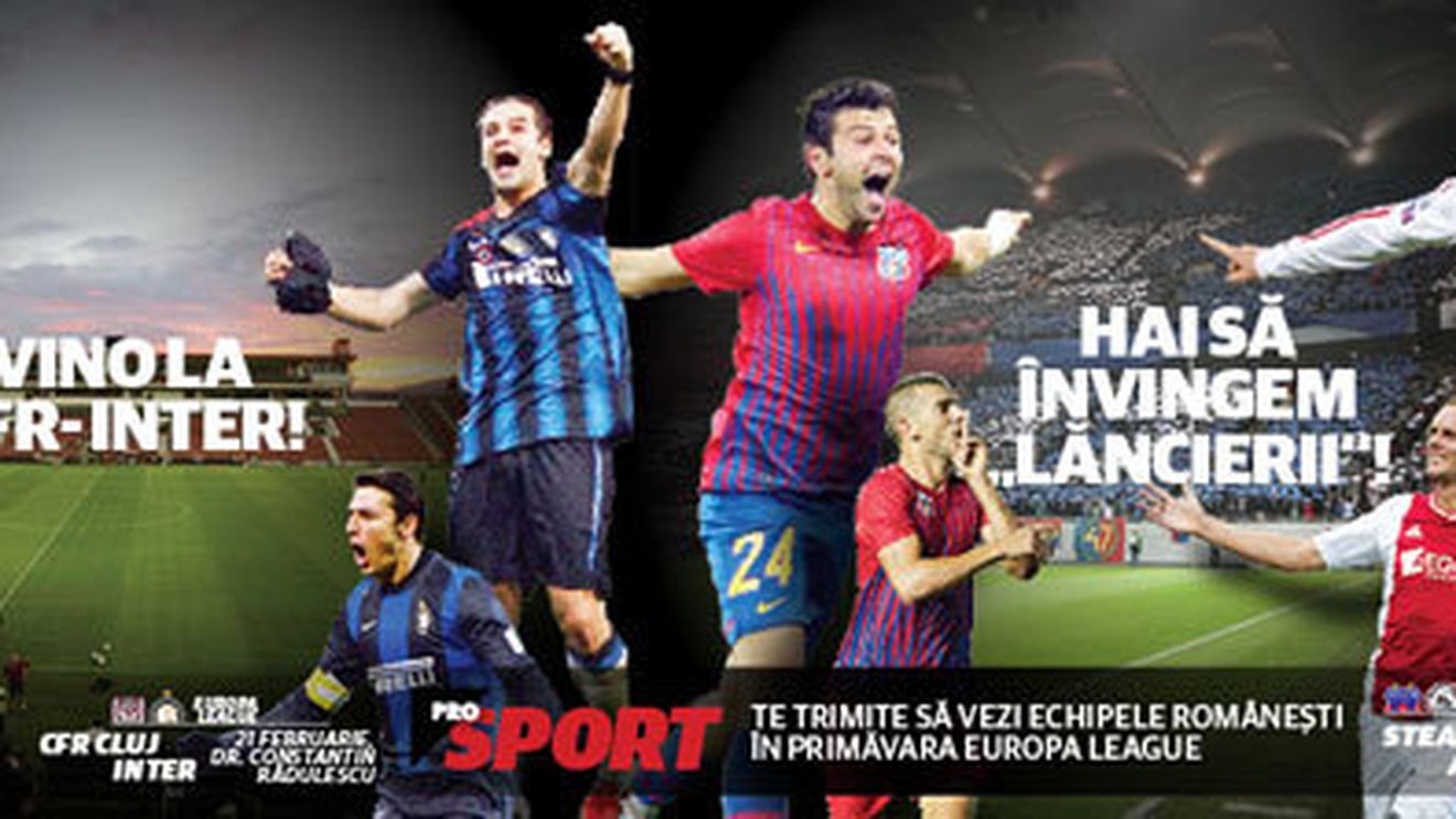 Lista câștigătorilor biletelor pentru singurele meciuri care contează.** Vezi dacă mergi la Steaua - Ajax sau CFR Cluj - Inter Milano