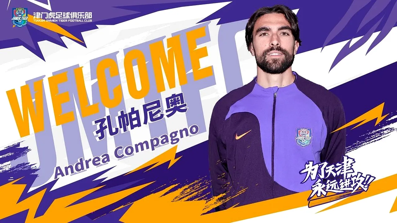 Fotbalistul care pleacă gratis de la FCSB a fost printre primii care l-au felicitat pe Andrea Compagno pentru transferul în China! Ce i-au scris italianului colegii din vestiarul roș-albastru