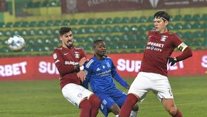 Rapid - FCU Craiova, scor final 0-0, în etapa a 14-a din Liga 1! Sorin Mogoșanu, jucătorul meciului de la Mioveni