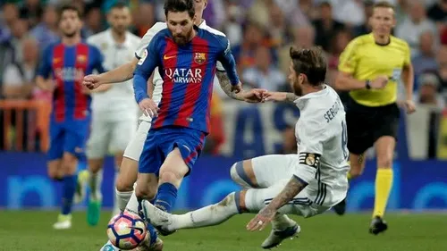 Decizie foarte blândă luată de Federația Spaniolă de Fotbal! Ce pedeapsă a primit Sergio Ramos după faultul criminal asupra lui Messi