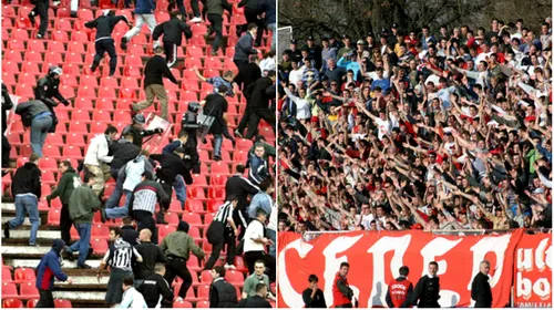 Incidente la derby-ul Steaua Roșie-Partizan. Fanii s-au luat la bătaie. Meciul a început cu o întârziere de aproape o oră