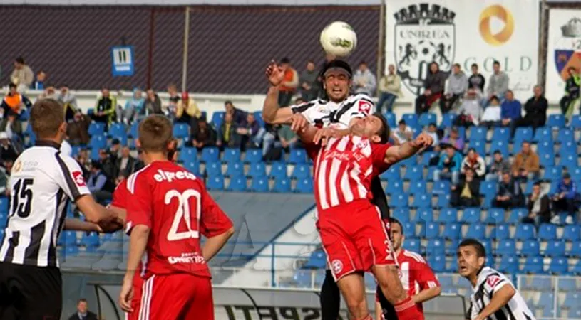 Unirea, doar remiză** pe teren propriu cu FC Olt