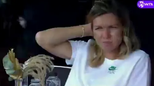 Simona Halep a stârnit reacții savuroase la turneul WTA de la Cluj! Cum a fost surprinsă în timpul unui meci arbitrat de „prietenul” ei, Kader Nouni | FOTO și VIDEO