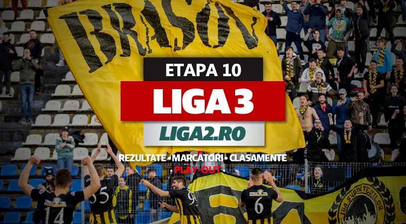 Liga 3, ultima etapă din play-out | Dinamo 2, spulberată în Trivale de Argeș 2! FCSB 2, rezultat surpriză acasă. Turda a retrogradat câștigând cu 7-3. SR Brașov s-a salvat la ultimul joc