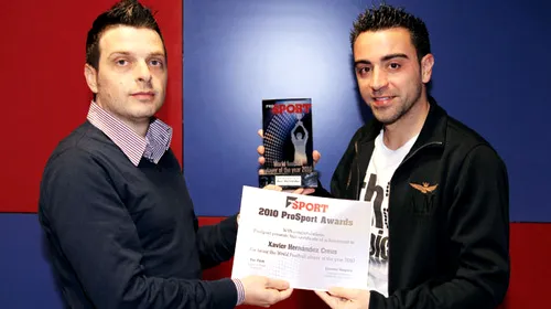SUPER REPORTAJ** ProSport l-a premiat pe cel mai bun fotbalist din 2010! Xavi: „Am fost copilul de mingi al lui Gică Hagi”