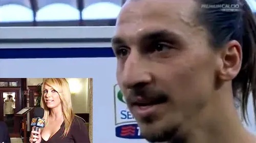 VIDEO Ibrahimovic, comportament de GOLAN!** A înjurat o ziaristă în direct la tv: 