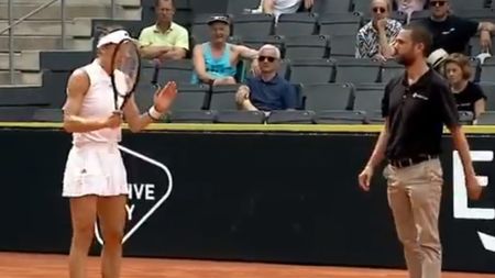 Scandal în finala turneului de la Hamburg dintre Gabriela Ruse și Andrea Pekovic! Nemțoaica s-a plâns că a fost furată de arbitru | VIDEO