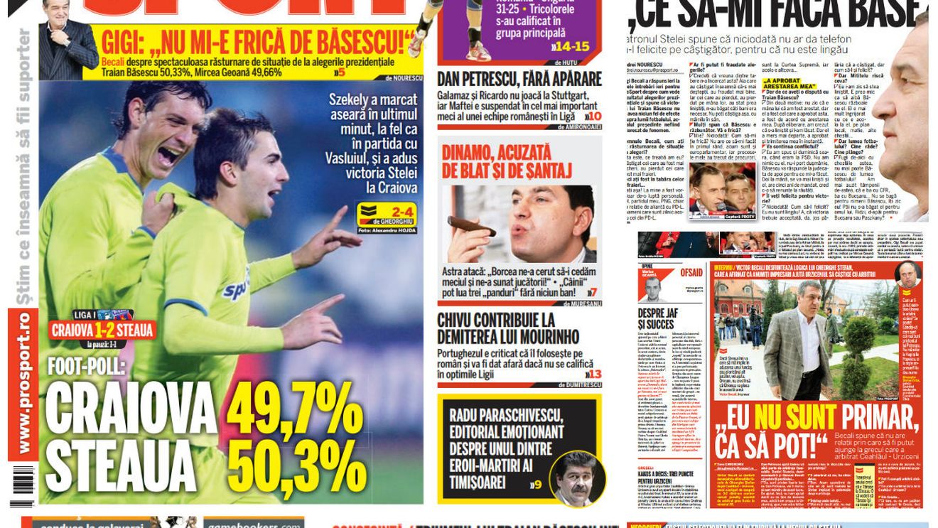 Înapoi cu cinci ani. Care erau subiectele principale în sportul românesc la ultimele alegeri prezidențiale