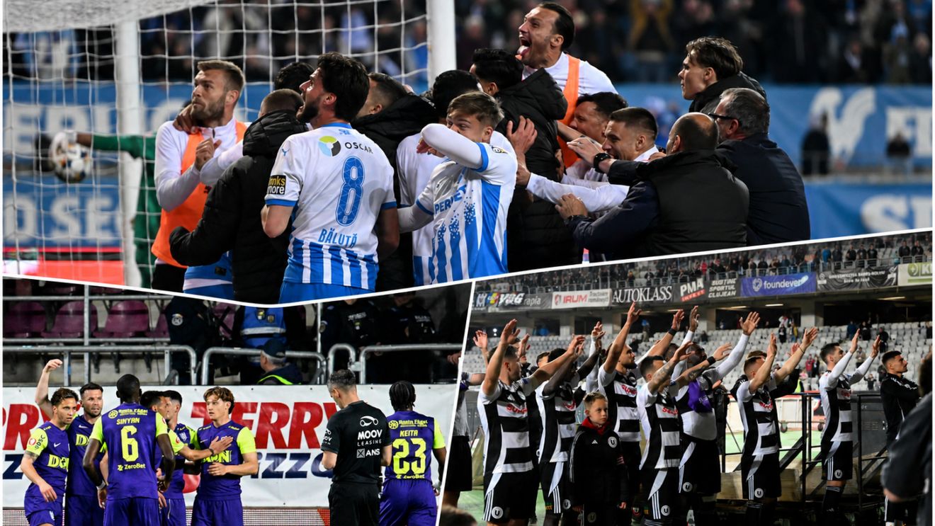 Cursă teribilă pentru jucătorul etapei 7 din play-off după ce Universitatea Craiova, U Cluj și CFR Cluj au câștigat pe linie