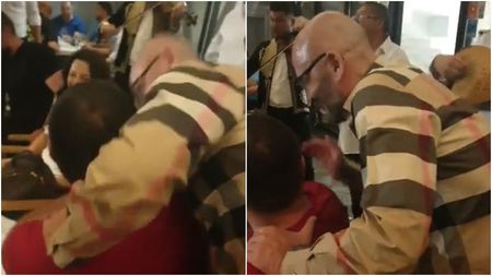 Imagini senzaționale de la „chiolhanul” de eliberare dat de milionarul Adrian Mititelu! Președintele Marcel Pușcaș cântă „ca o privighetoare”, antrenorul Marius Croitoru e pupat cu foc de patronul scăpat de pușcărie | VIDEO