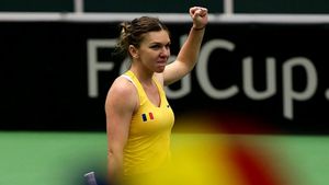 De pus pe "repeat"! Vă amintiți cum a executat-o Simona Halep pe "Genie" Bouchard la Dubai? Lovitura aceasta i-a adus un nou trofeu constănțencei