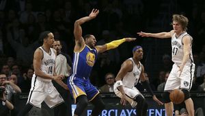 Gata cu victoriile! După zece meciuri câștigate la rând, Warriors a pierdut pe terenul lui Nets