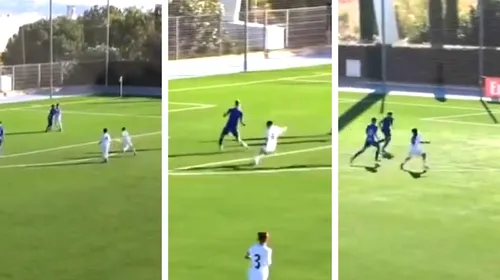 Real Madrid l-a deturnat din drumul spre FC Barcelona și puștiul de 12 ani a marcat 4 goluri într-un meci de la U 19