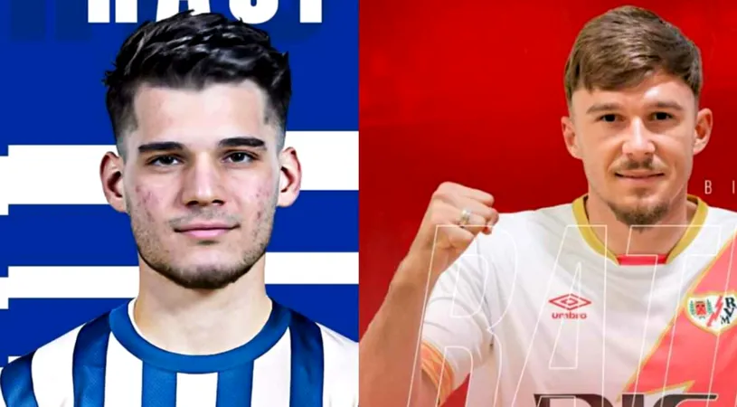 Ianis Hagi și Andrei Rațiu au încălzit banca la echipele lor din La Liga! Tricolorii merg la EURO 2024, dar n-au niciun minut jucat în acest an pentru Deportivo Alaves, respectiv Rayo Vallecano