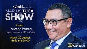 Marius Tucă Show începe marți, 20 august, de la ora 20.00, live pe gândul.ro. Invitat: Victor Ponta