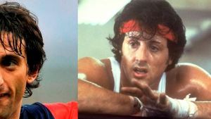 FOTO Asemănare incredibilă! Cine a marcat în finală? Milito sau Stallone? :)