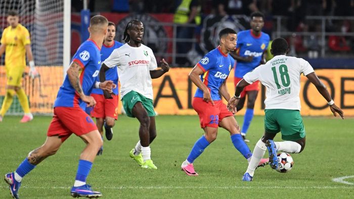 Scandal la FCSB - Auda! Thomas Neubert a fost ELIMINAT imediat după ce letonii au marcat pentru 2-1