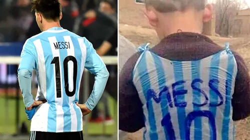 Messi îl va întâlni pe fanul care-i poartă tricoul făcut din pungi